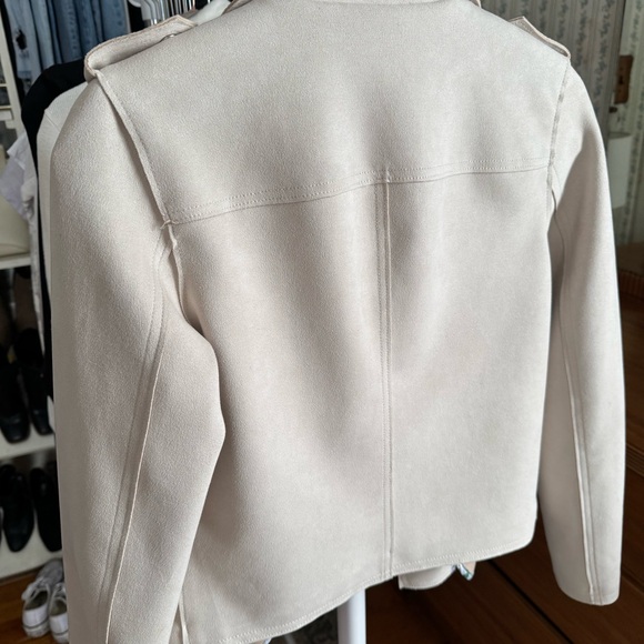 Philosophy Cream Suede Jacket - Picture 6 of 9